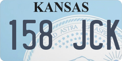 KS license plate 158JCK