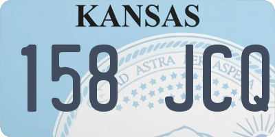 KS license plate 158JCQ