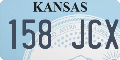 KS license plate 158JCX