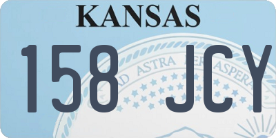 KS license plate 158JCY