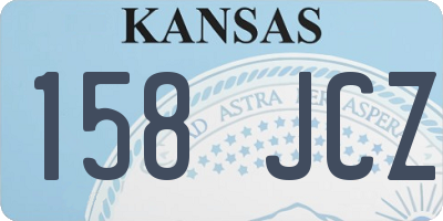 KS license plate 158JCZ