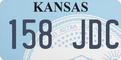 KS license plate 158JDC
