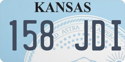KS license plate 158JDI