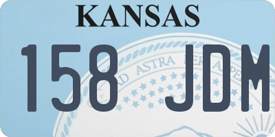 KS license plate 158JDM