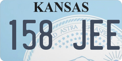KS license plate 158JEE