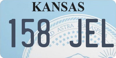 KS license plate 158JEL