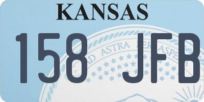 KS license plate 158JFB