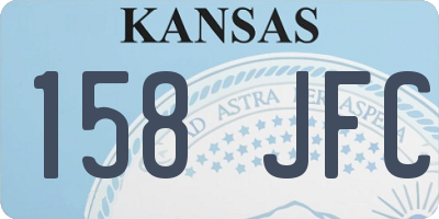 KS license plate 158JFC