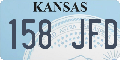 KS license plate 158JFD