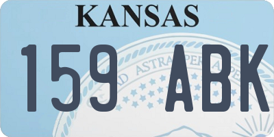 KS license plate 159ABK