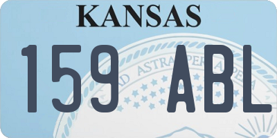 KS license plate 159ABL