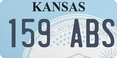 KS license plate 159ABS
