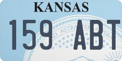 KS license plate 159ABT