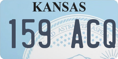 KS license plate 159ACQ
