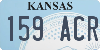 KS license plate 159ACR