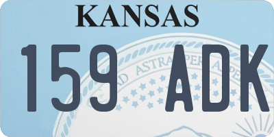KS license plate 159ADK