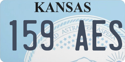 KS license plate 159AES