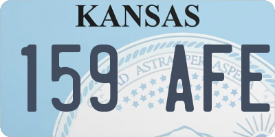 KS license plate 159AFE