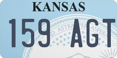 KS license plate 159AGT