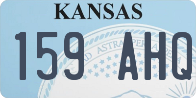 KS license plate 159AHQ