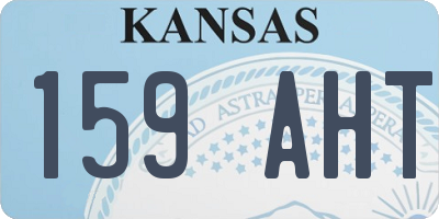 KS license plate 159AHT