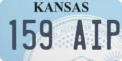 KS license plate 159AIP