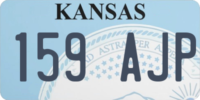 KS license plate 159AJP