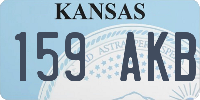 KS license plate 159AKB