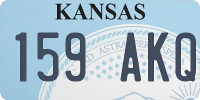 KS license plate 159AKQ