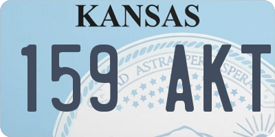 KS license plate 159AKT