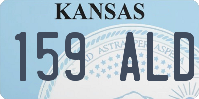 KS license plate 159ALD