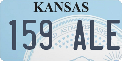 KS license plate 159ALE