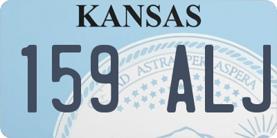 KS license plate 159ALJ