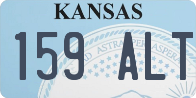 KS license plate 159ALT