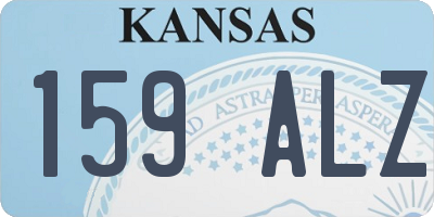 KS license plate 159ALZ
