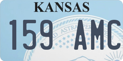 KS license plate 159AMC