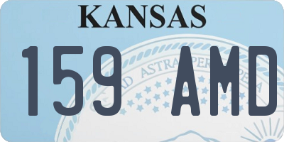 KS license plate 159AMD
