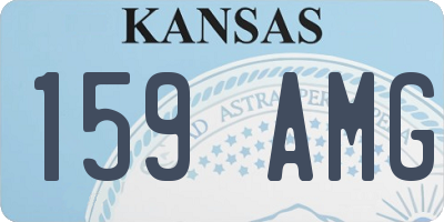 KS license plate 159AMG