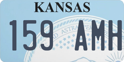 KS license plate 159AMH