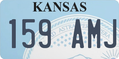 KS license plate 159AMJ