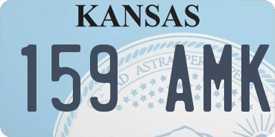 KS license plate 159AMK