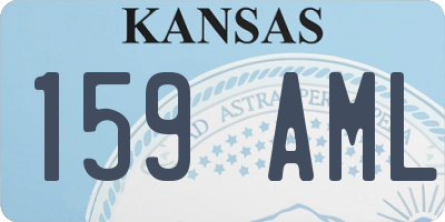 KS license plate 159AML