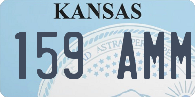KS license plate 159AMM