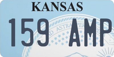 KS license plate 159AMP