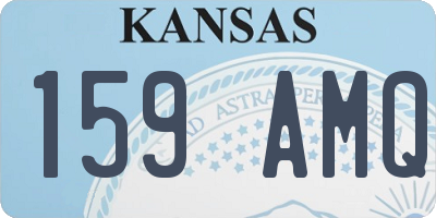 KS license plate 159AMQ