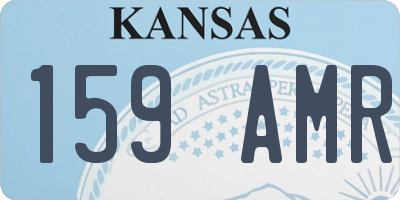 KS license plate 159AMR