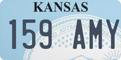 KS license plate 159AMY