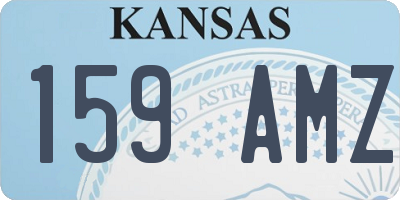 KS license plate 159AMZ