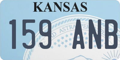 KS license plate 159ANB