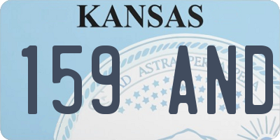 KS license plate 159AND